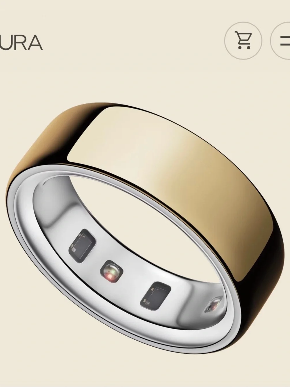 Oura Replacement Ring - Gold Size 8